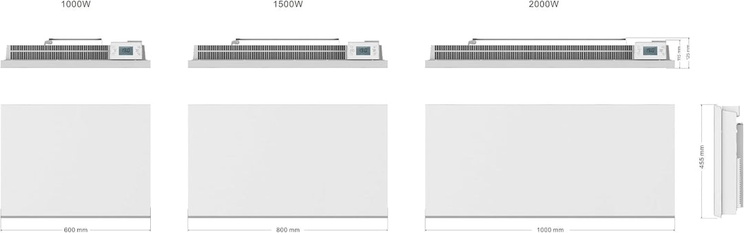 Elektrischer Heizkörper 1500W POAS