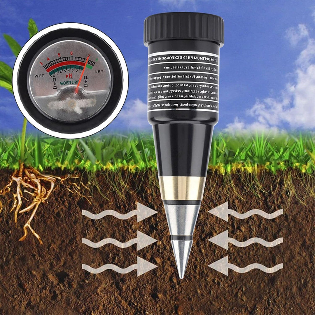 PH Messgerät Boden Bodentester 2 in 1 Boden Feuchtigkeit PH Messgerät mit Licht Sensor für Gartenbau