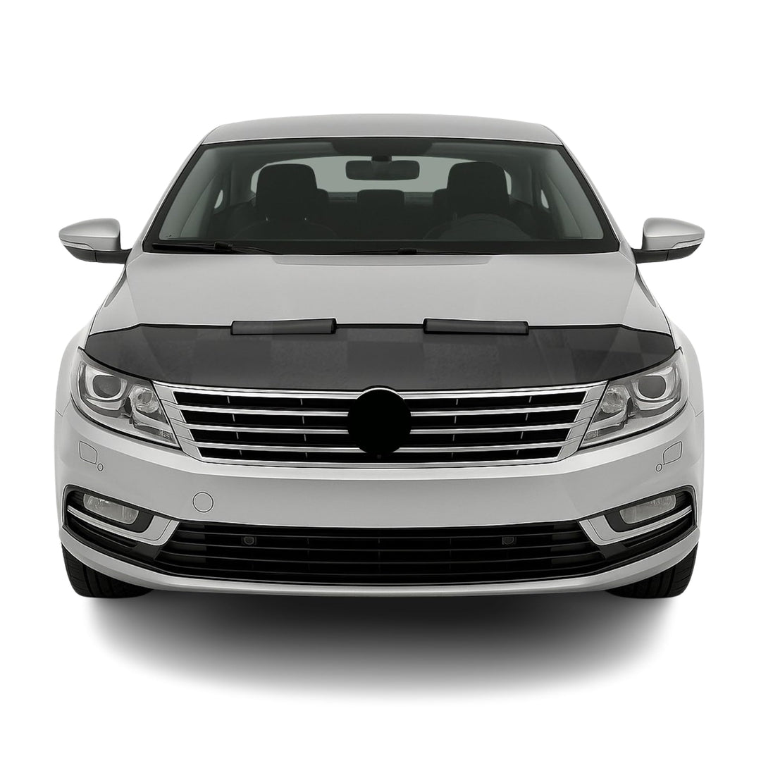 OMAC Haubenbra Steinschlagschutz Bonnet Bra kompatibel mit VW Passat CC 2008-2012 Kariert Halb Karie