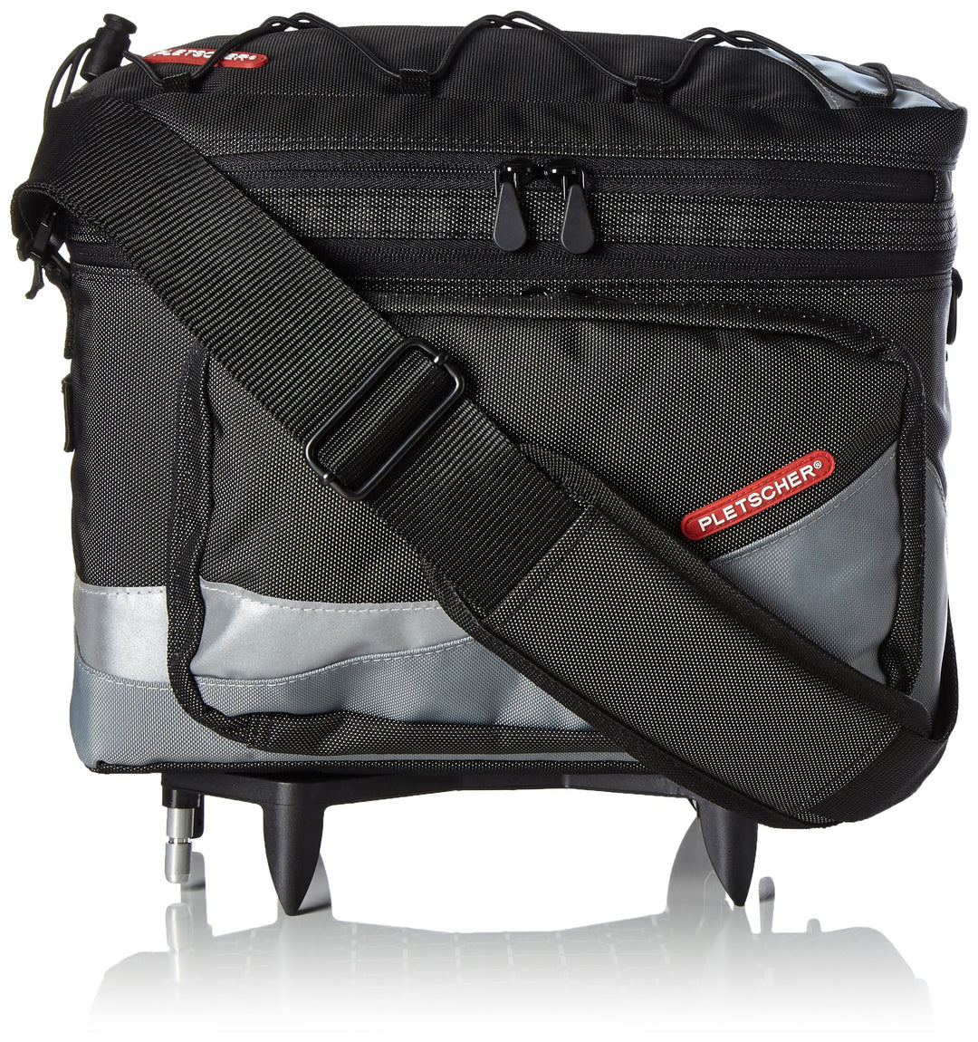 Pletscher Basilea Gepäckträgertasche Schwarz, Schwarz