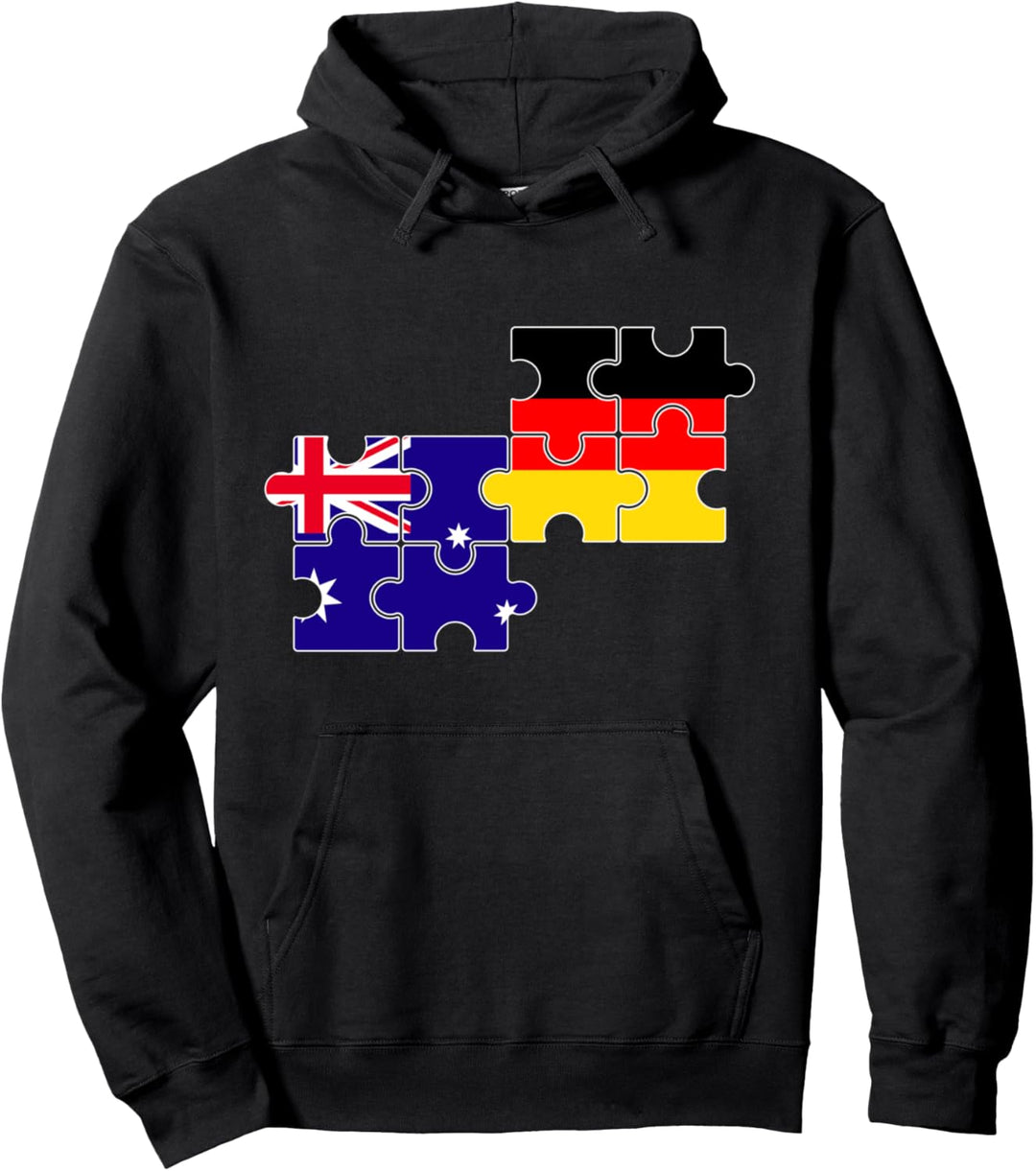 Australien Deutschland Flagge Deutsch Australier Pullover Hoodie