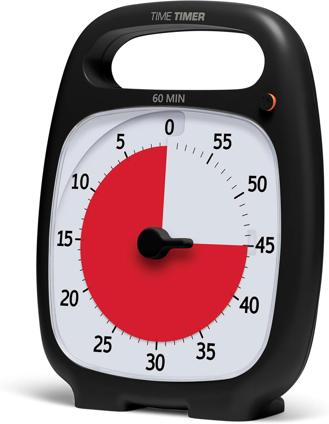 Time Timer PLUS 60 Minute Visueller Analog-Timer (weiss) optionaler akustischer Alarm (Lautstärkereg