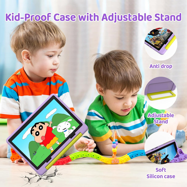 Tablet Kinder 10 Zoll Android 14 HD-Display 1280 x 800 Akku 5000 mAh 8 + 64 GB erweiterbar auf 1TB D