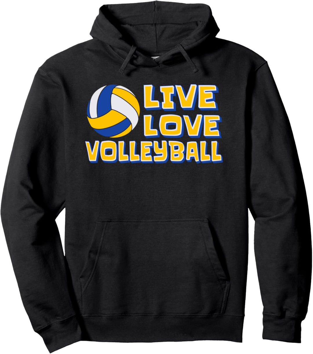 Live Love Volleyball Volleyballspieler Volleyball Pullover Hoodie