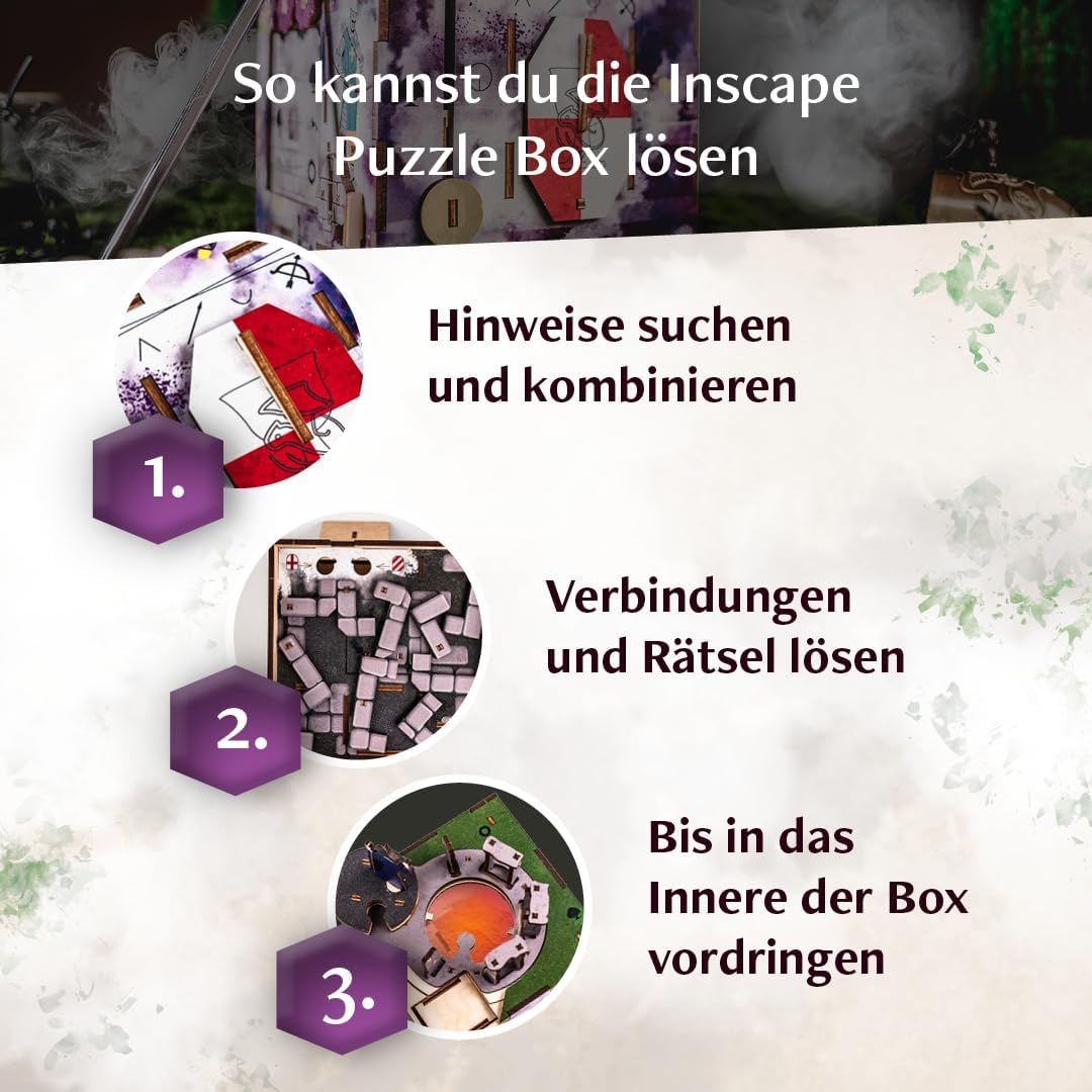 INSCAPE Cluebox Stonehenge´s Legacy interaktives 3D Holzpuzzle mit geheimen Mechanismen - Erlebe das