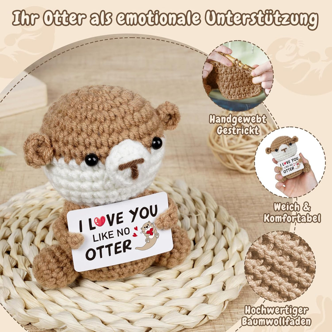Geschenke für Frauen Männer, Partner Geschenk - Pocket Hug Positive Otter Ich Liebe Dich Geschenke,