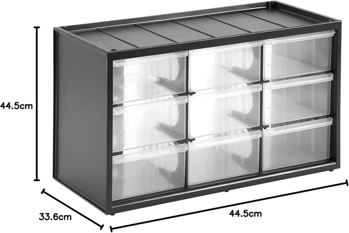 Stanley Aufbewahrungsbox (mit 39 Schubfächern, Masse 36.5 x 43.5 x 15.5 cm) & Kleinteilemagazin/Sort