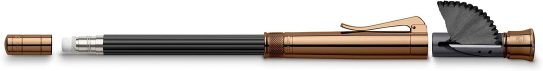 Graf von Faber Castell der Perfekte Bleistift Brown Edition, B Mine, inklusive Spitzer und Radiergum