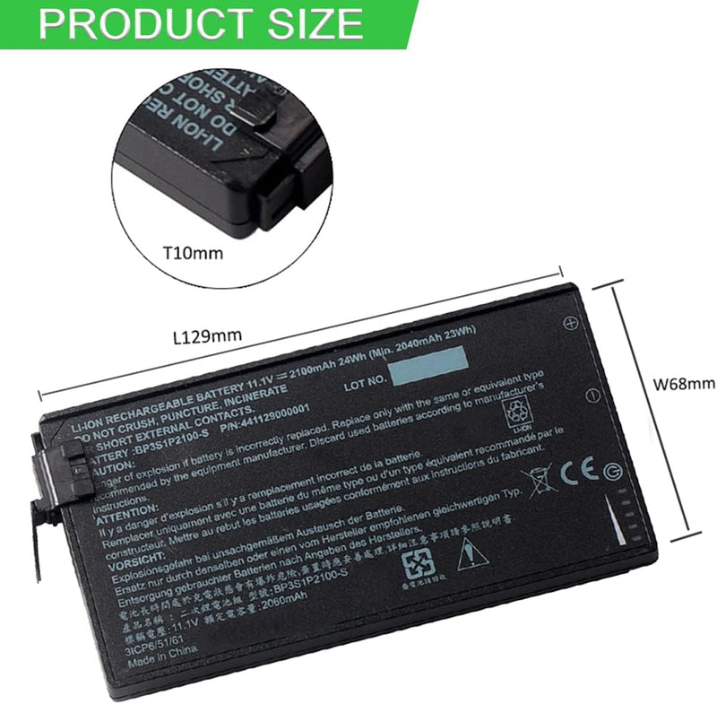 XITAIAN 11.1V 2100mAh 24Wh BP3S1P2100-S Ersatz Laptop Akku für Getac V110 Tablette BP3S1P2100 441129