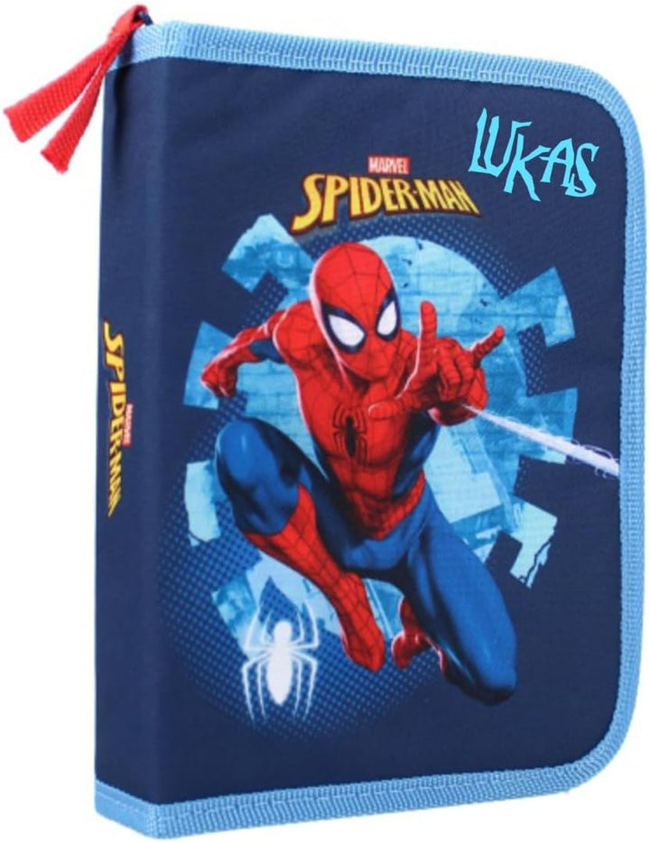 Undercover Gefülltes Federmäppchen Spider-Man mit Name personalisiert | Superhelden Federtasche für
