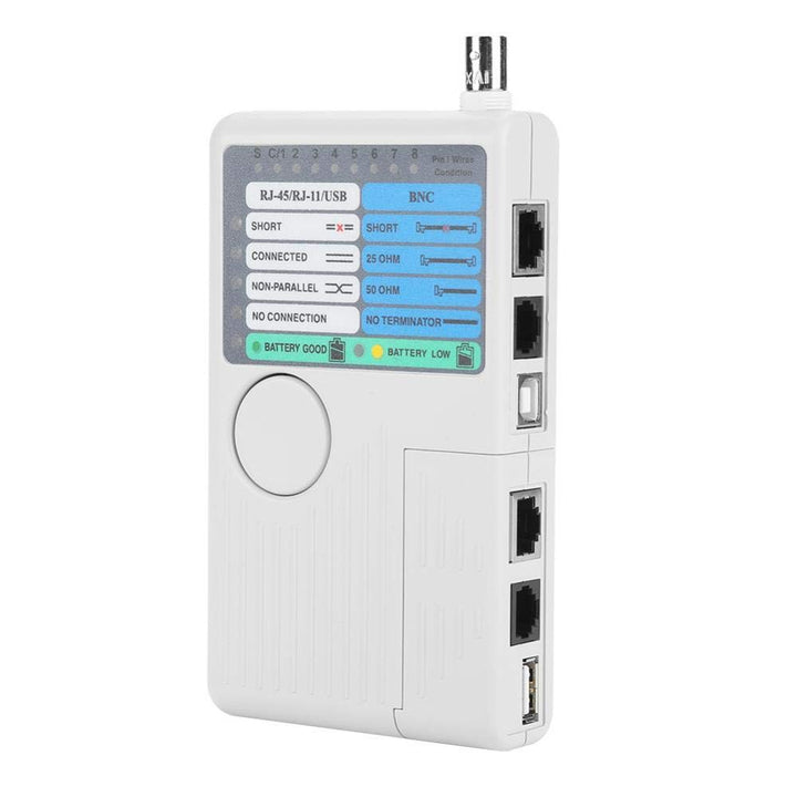 Oumefar 4 in 1 Netzwerk Kabel Tester RJ11 RJ45 USB BNC LAN tragbarer Netzwerkkabeltester Remote-Netz