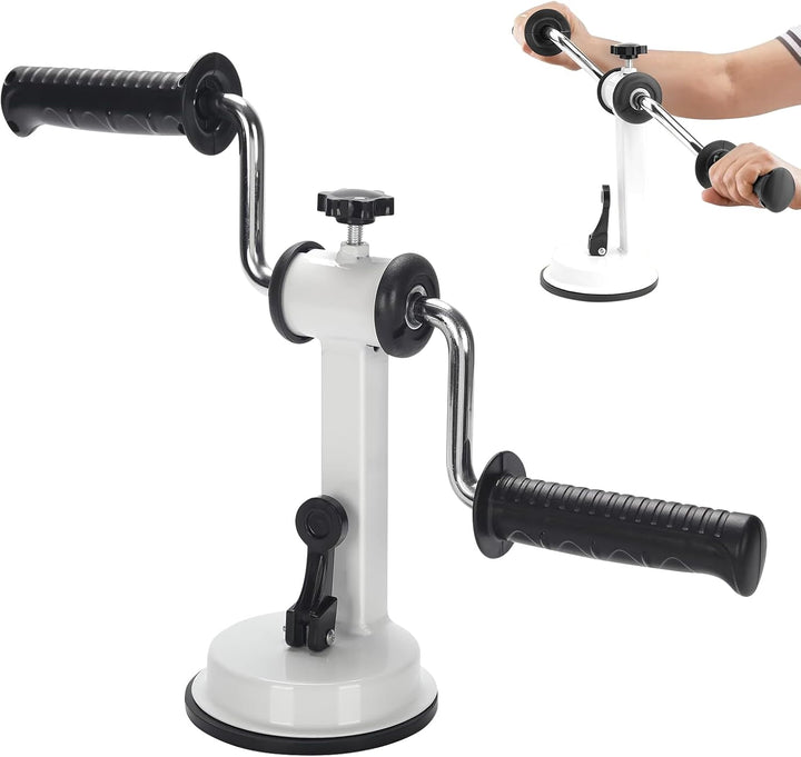 Armtrainer für Physiotherapie, Mini Heimtrainer, Armdrücken Trainer Exerciser, Tragbare Armrotations