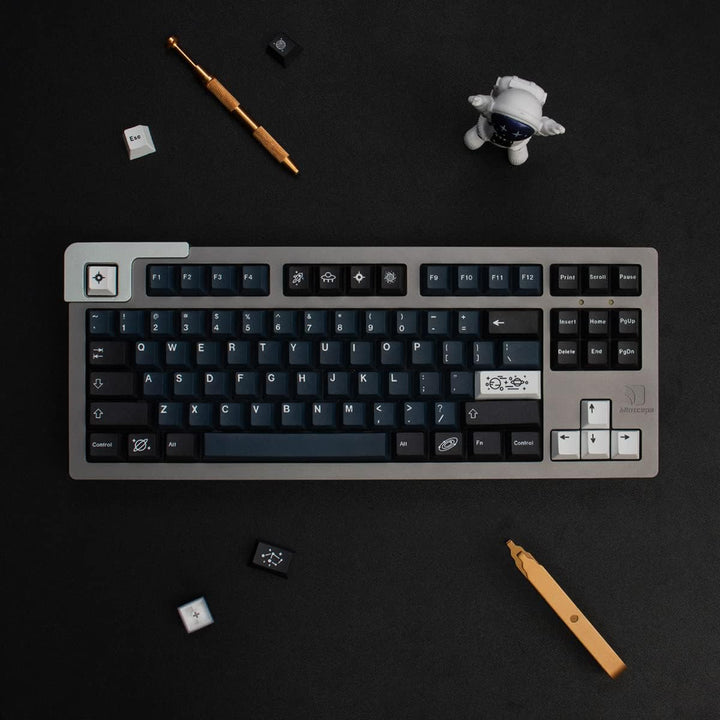 PBT Galaxy Tastenkappen 136 Tasten Dye-Sub Cherry Profile Blue Star Keycap Set Geeignet für 60/75/87