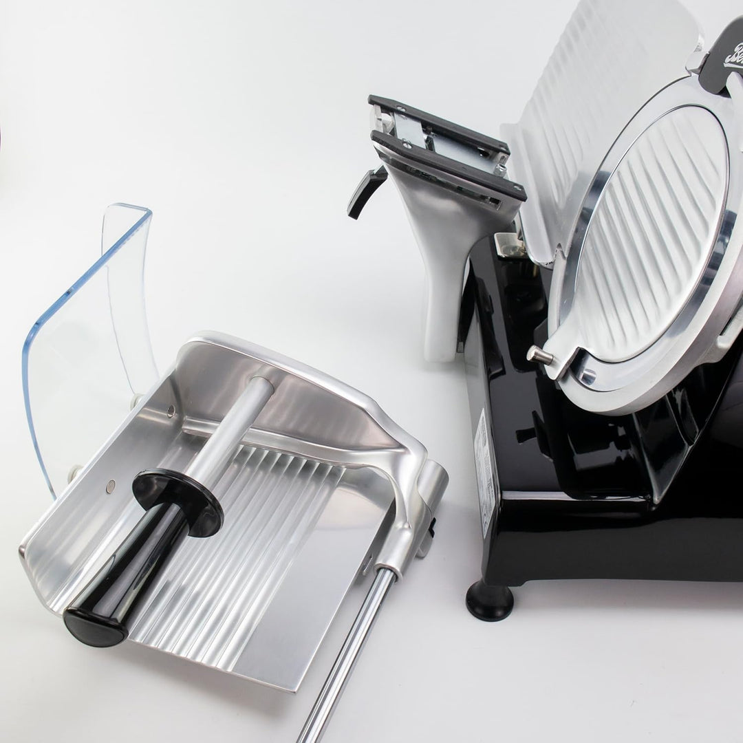 Berkel RL 250 schwarz Profi-Ausschnittmaschine, 250 mm, Aluminium, Schwarz, Weinfassholzbrett, manue