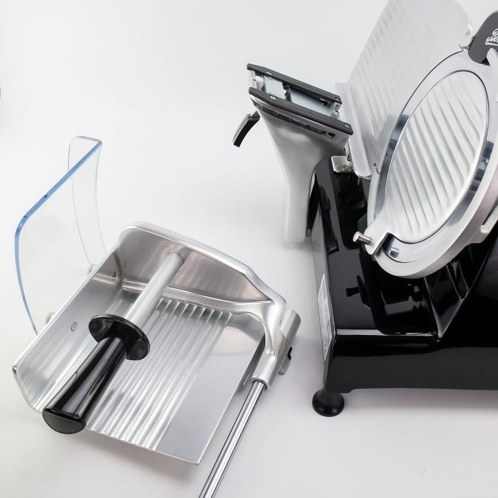 Berkel RL 250 schwarz Profi-Ausschnittmaschine, 250 mm, Aluminium, Schwarz, Weinfassholzbrett, manue