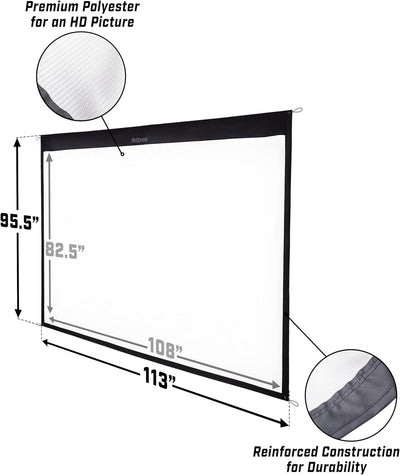 GoSports Golf Simulator Impact Screen - Choose Size Grösse: 3 m, Grösse: 3 m