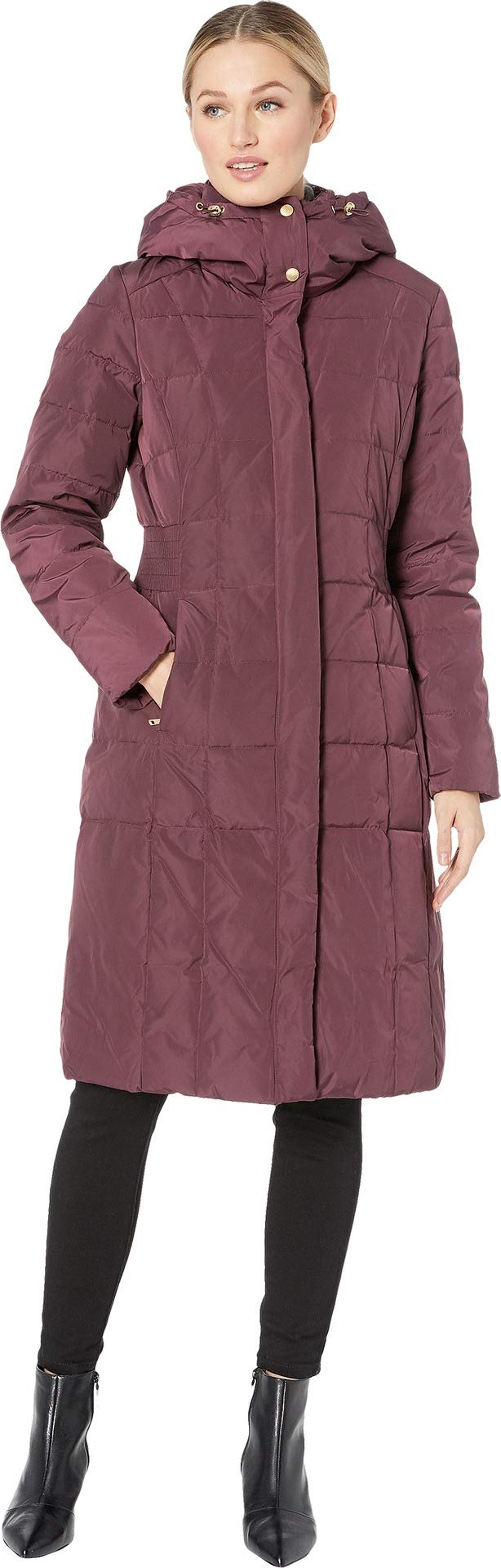 Cole Haan Damen Langer, Gesteppter Puffermantel Daunenjacke Daunenjacke für Oberbekleidung (1er Pack