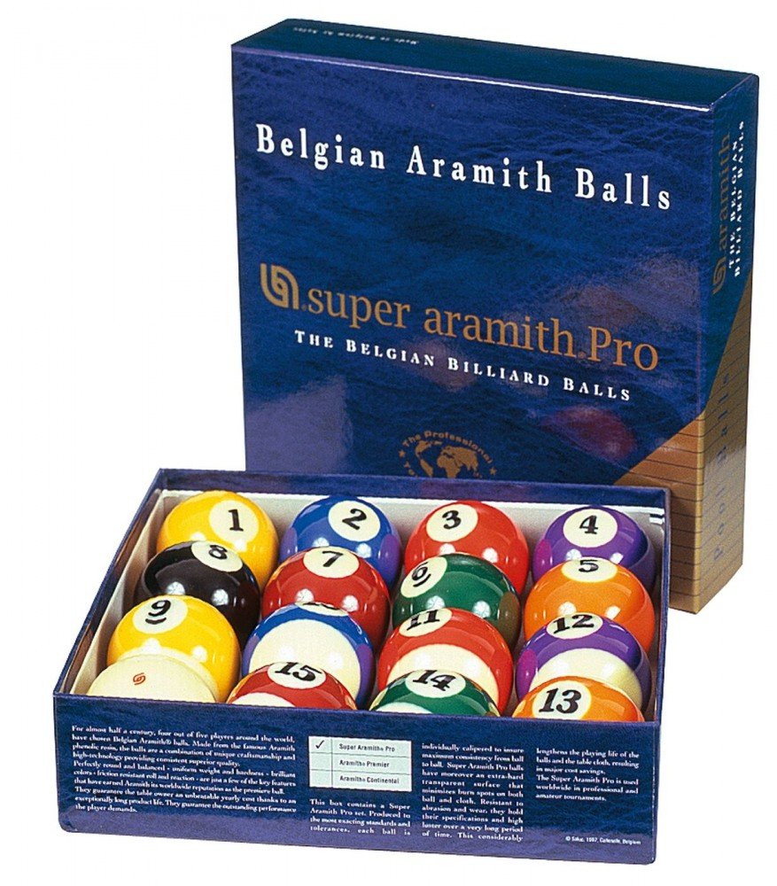 Winsport Billard Kugeln Super Aramith Pro 57,2 mm für Poolbillard, Professional Tournament Balls all