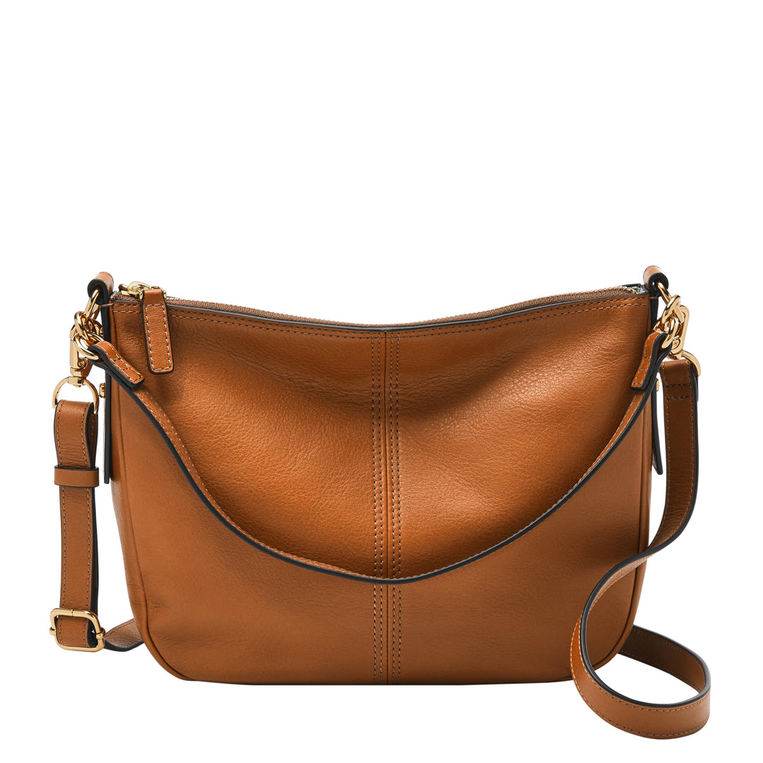Fossil Damen Jolie Crossbody Braun Cross Body Sattel, Sattel
