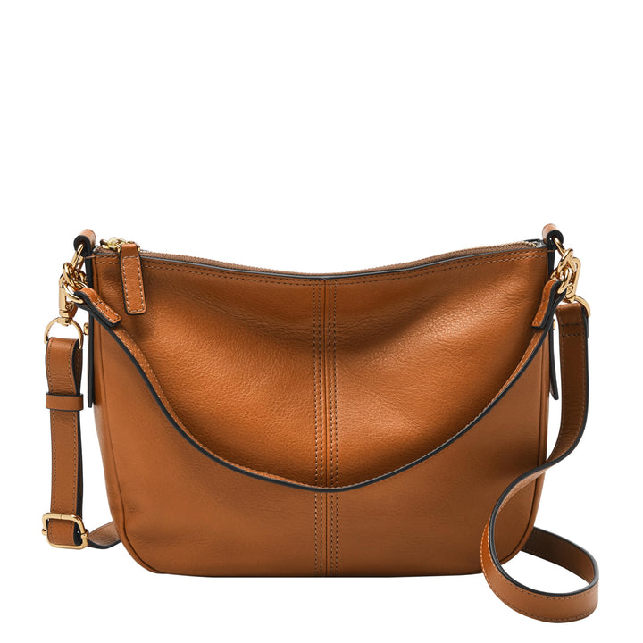 Fossil Damen Jolie Crossbody Braun Cross Body Sattel, Sattel