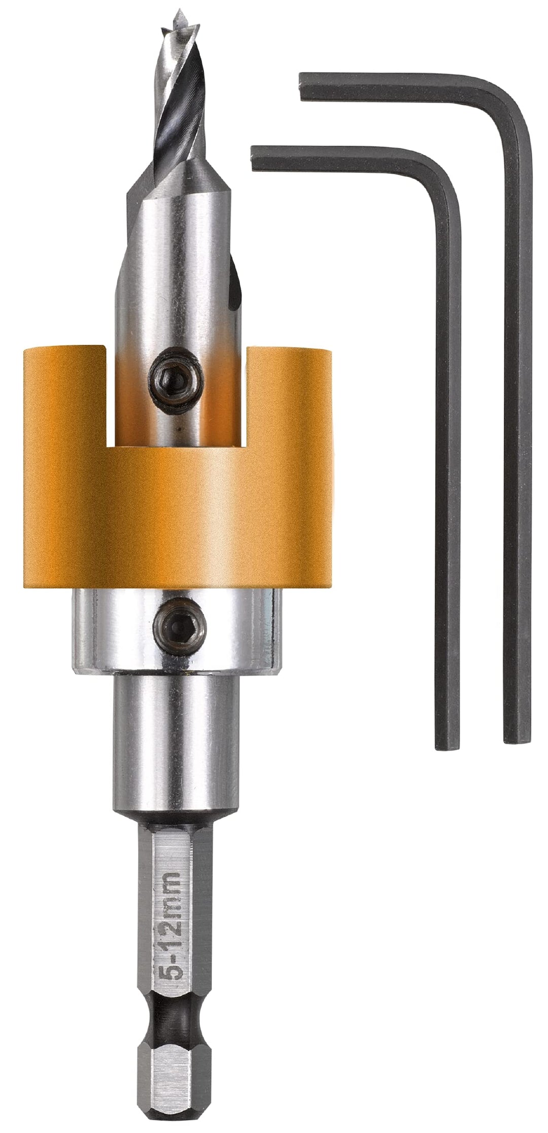 kwb Hartholzbohrer Ø 6 mm aus HSS-M2 mit Senker, verstellbarem Tiefenstopp und 1/4" Sechskantschaft