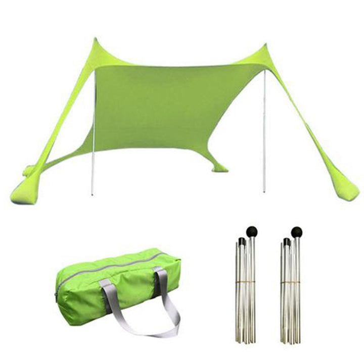 Strandzelt Sonnenschutz, Strandüberdachungszelt-Sonnenschutz,Sonnenzelt Mit Sandankern, Sandsäcken U