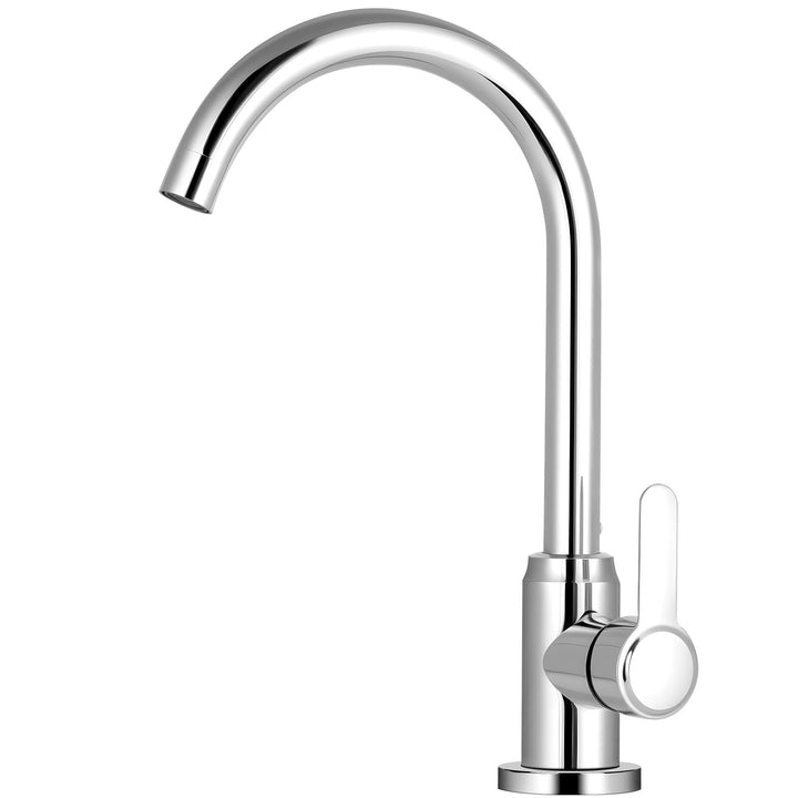 Flintronic Wasserhahn Küche, Spültischarmatur mit Wasserspar Aerator, Mischbatterie Küche 360° Schwe