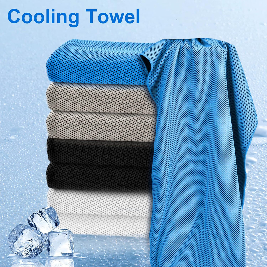 Sukeen Kühlendes Handtuch, Kühlhandtuch 100 x 30 cm, Ice Cooling Towel für Hals und Gesicht, Kühlend