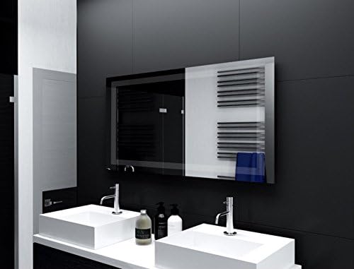 SARAR | LED-Badspiegel Badezimmerspiegel Designo MA4113 mit Beleuchtung, Wandspiegel mit rundum Bele