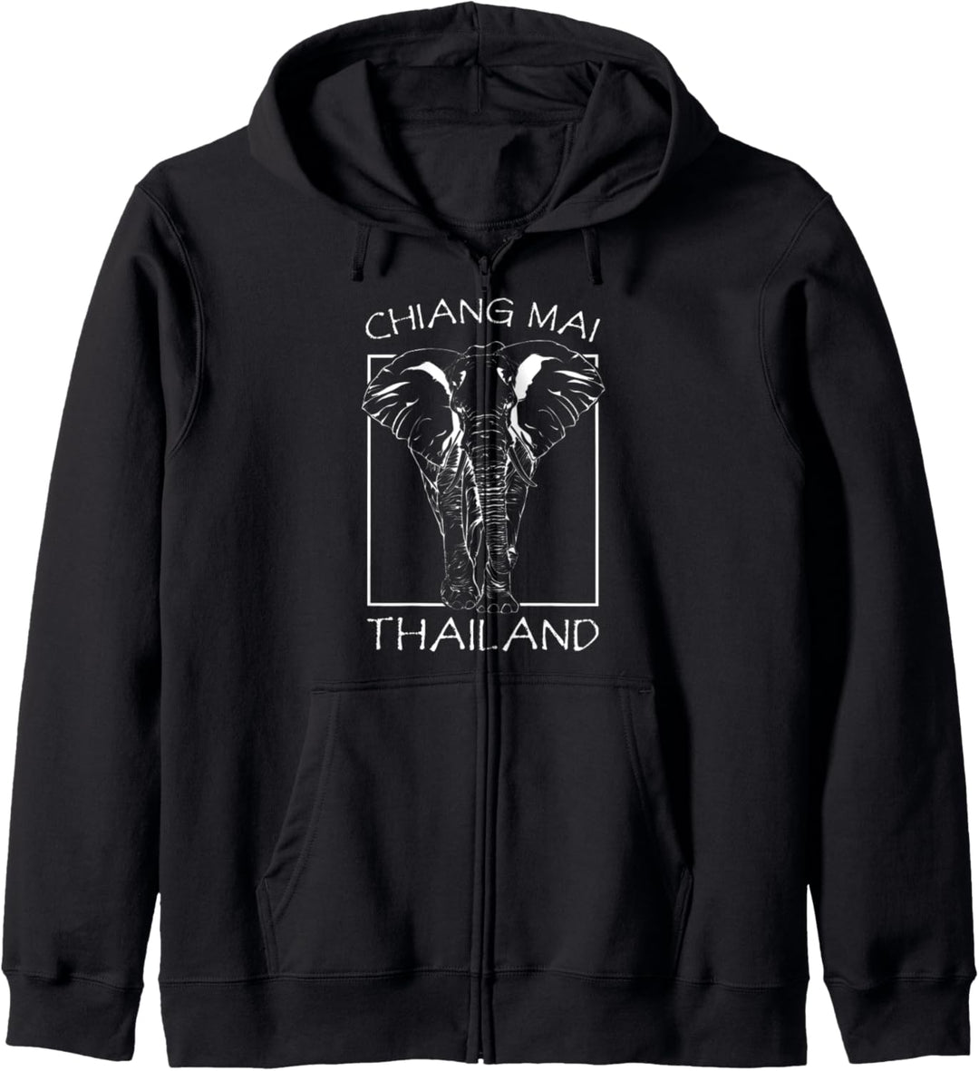 Chiang Mai Chiengmai Xiang Mai Kiangmai Elefant Thailand Kapuzenjacke