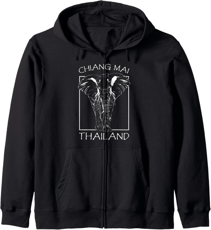 Chiang Mai Chiengmai Xiang Mai Kiangmai Elefant Thailand Kapuzenjacke