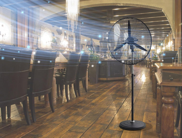 PUR LINE | Industrieller Standventilator mit Kupfermotor und Aluminiumflügeln – 3 Geschwindigkeiten,