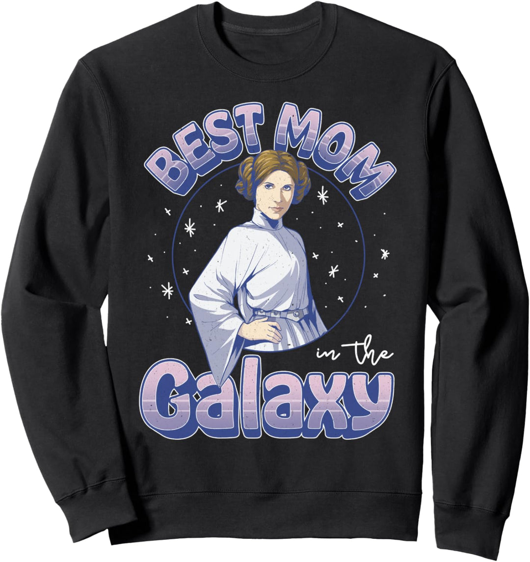 Star Wars Muttertag Best Mom In The Galaxy Princess Leia Sweatshirt
