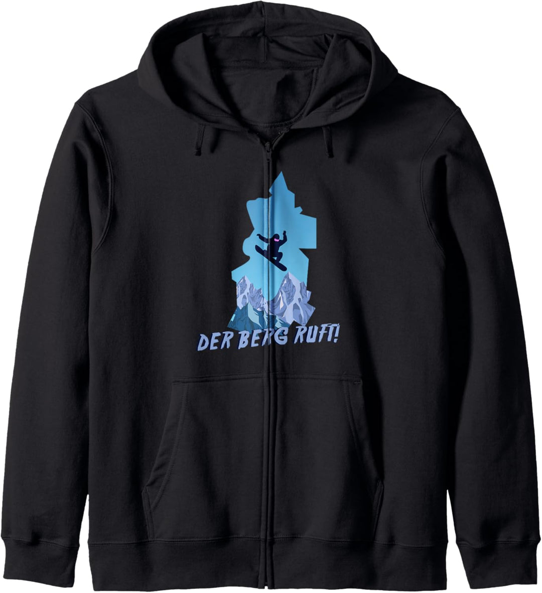Der Berg Ruft Snowboarden Bergsport Snowboard Berge Geschenk Kapuzenjacke