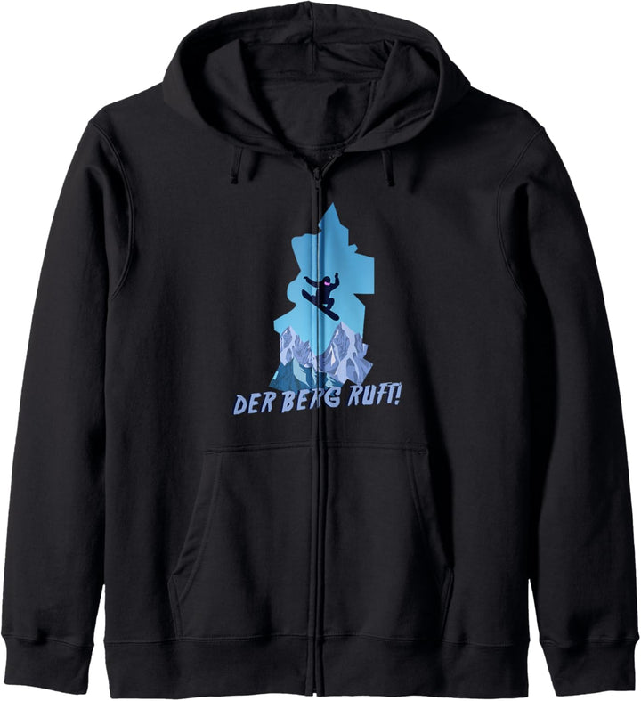 Der Berg Ruft Snowboarden Bergsport Snowboard Berge Geschenk Kapuzenjacke
