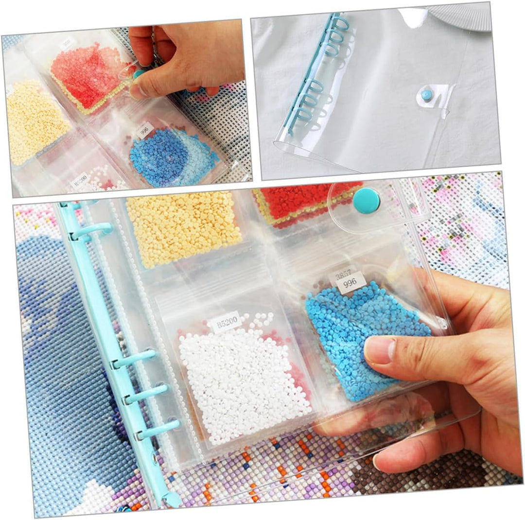 Holibanna 1 Satz Diamant Malerei Aufbewahrungsbuch Set mit Taschen Tragbare Sammelmappe für Strassst