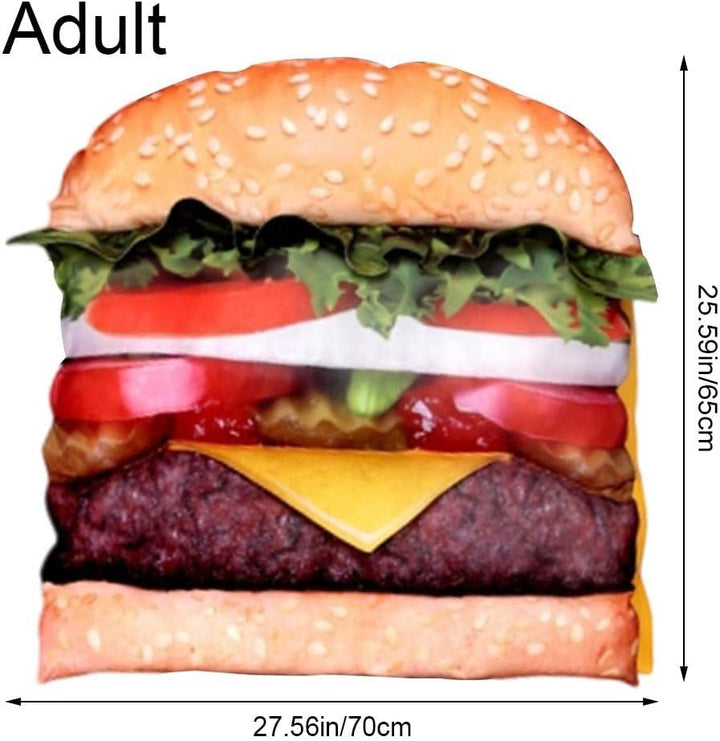 Cheeseburger-kostüm Für Erwachsene, Halloween, Cosplay-kostüm, Unisex, Cosplay-Anzug, Lustiges Burge