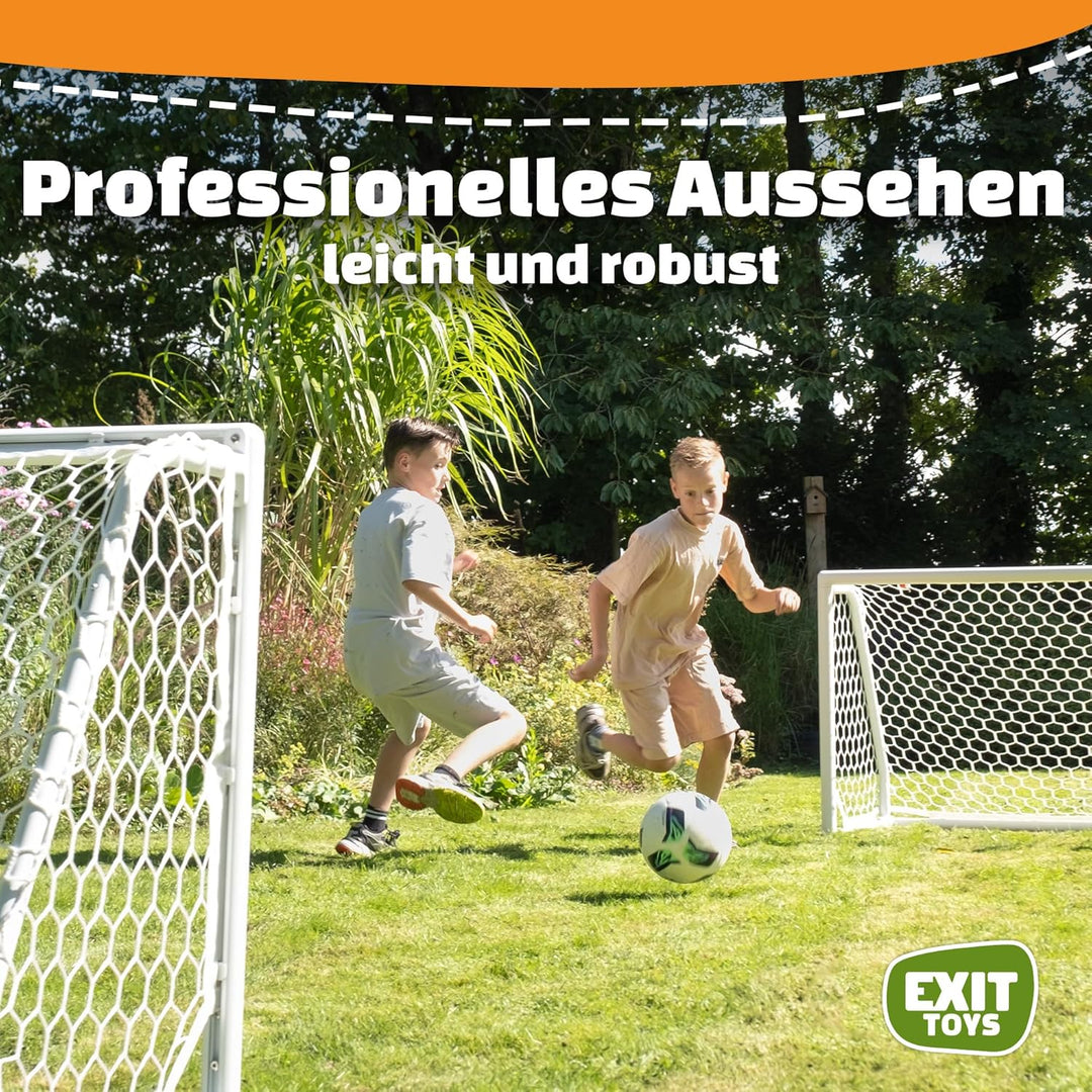 EXIT Scala Aluminium-Fussballtor Weiss 120 x 80 cm, Weiss 120 x 80 cm