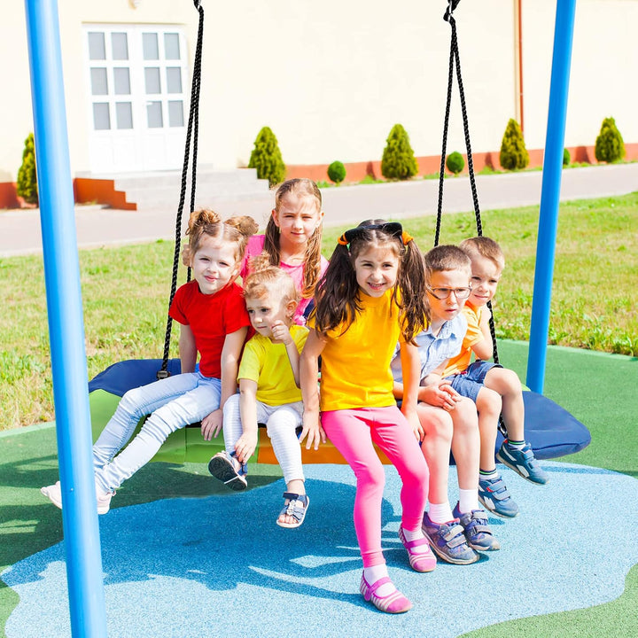 Dripex Nestschaukel Tellerschaukel Square 115 cm x 75 cm Kinderschaukel bis 200 KG Baumschaukel Vers