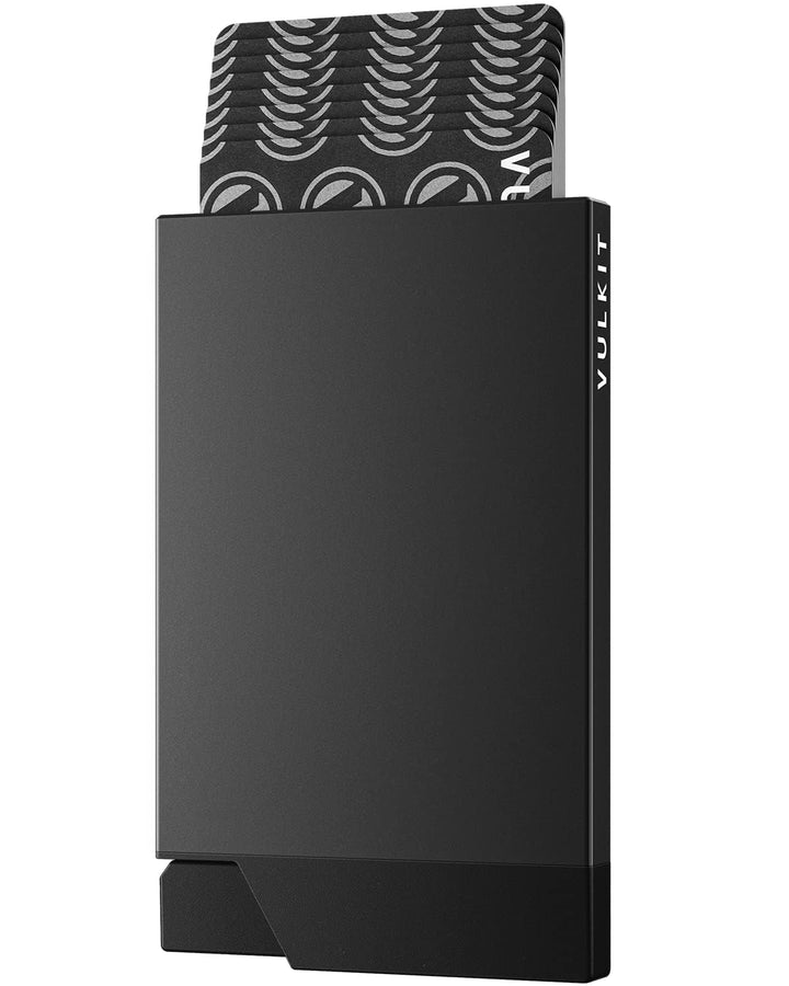 VULKIT Kartenetui Herren Metall Pop Up Kreditkartenetui Damen RFID Blocker Kartenhülle Slim Geldbörs