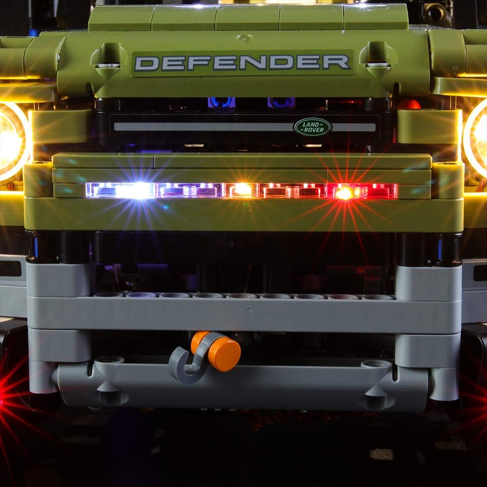 BRIKSMAX Led Beleuchtungsset für Lego Technic Land Rover Defender,Kompatibel Mit Lego 42110 Baustein