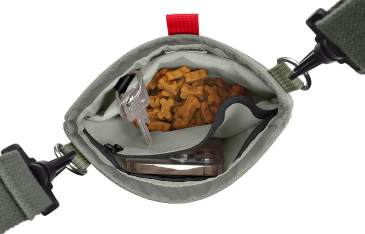 HUNTER Umhänge-Snackbeutel Alva 18 x 20 cm..., Farbe:grau, Grau