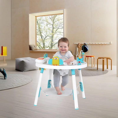 UBRAVOO Baby-Aktivitätszentrum, 3-in-1 Baby Lauflernhilfe mit abnehmbaren Spielzeugen und 360° Drehb