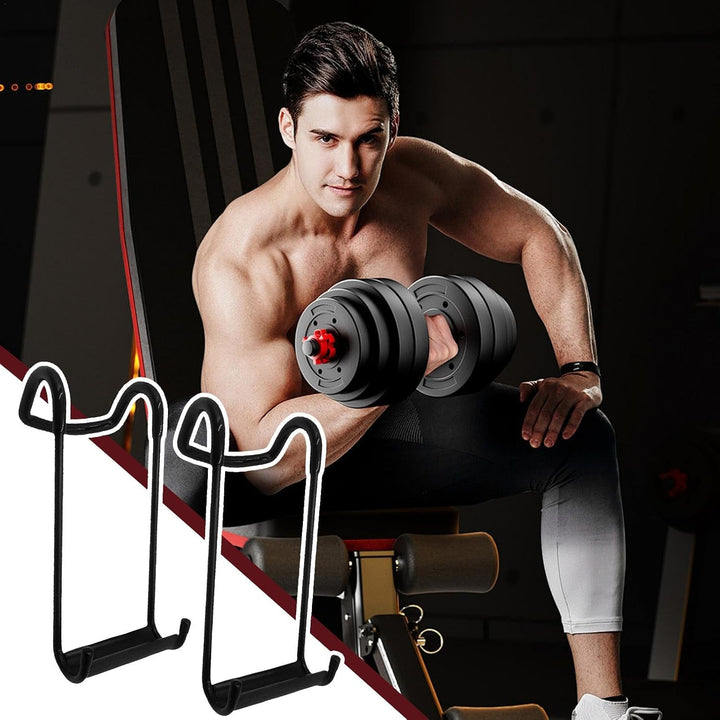 Dumbbells Spotter Rack, Bench Press Attachments, Dumbbell Hooks for Workouts, Strength Training Acce