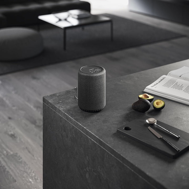 Audio Pro A10 MkII W Wireless Multiroom Lautsprecher, Schwarz/Dunkelgrau/Hellgrau, Bluetooth 5.0, WL