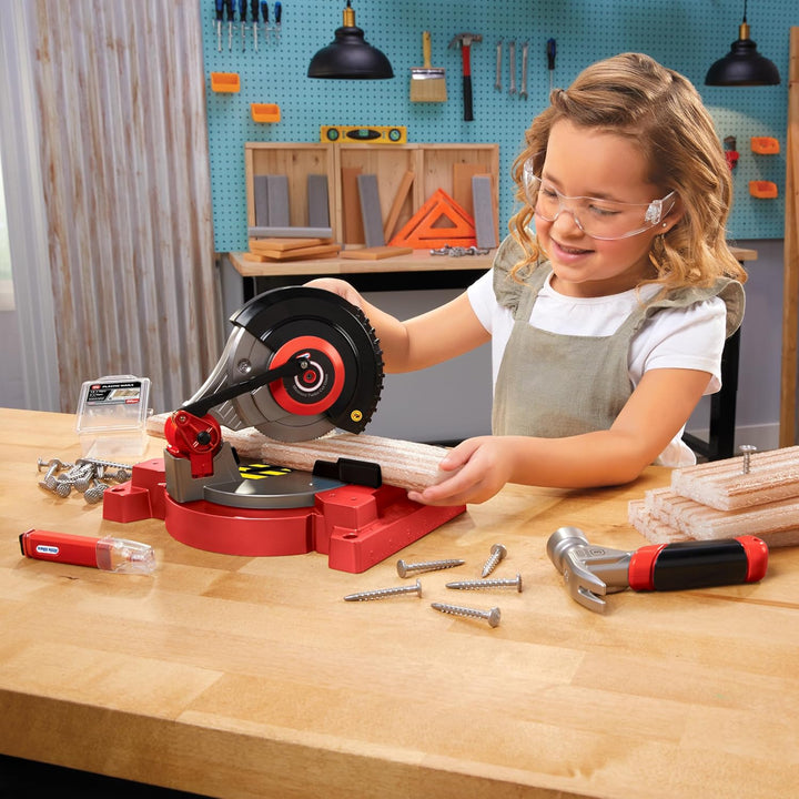 little tikes Creative Construction Power Cuts Set - Enthält 6 Zubehörteile, Rollenspiel-Bauset, Geei