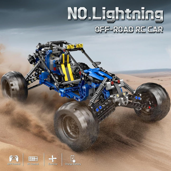 Mould King 18018 Technik Offroad-RC-Car-Bausatz, 532 Teile Blitzkletterauto-Modell, RC-Buggy-Bausatz