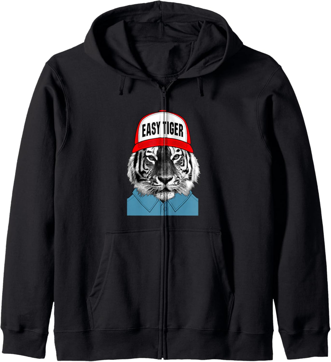 Einfacher Tiger Kapuzenjacke