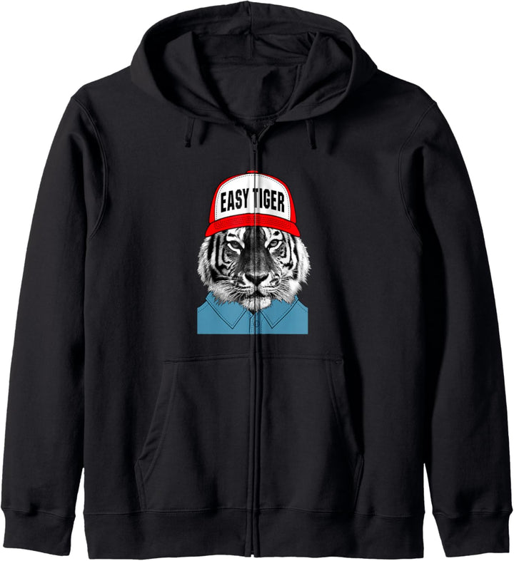 Einfacher Tiger Kapuzenjacke