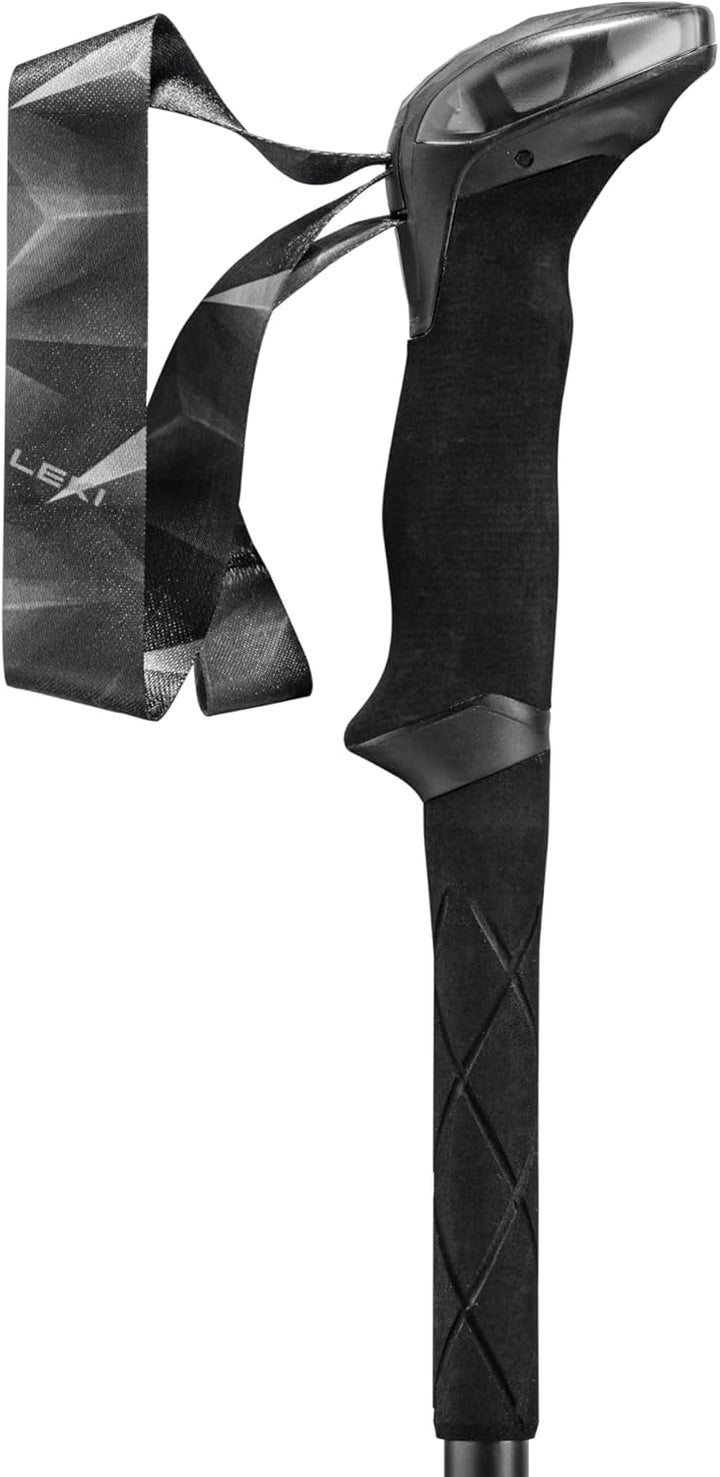 Leki Makalu FX.One Carbon Wanderstöcke Schwarz-Naturalcarbon-Orange 110 cm, Schwarz-Naturalcarbon-Or